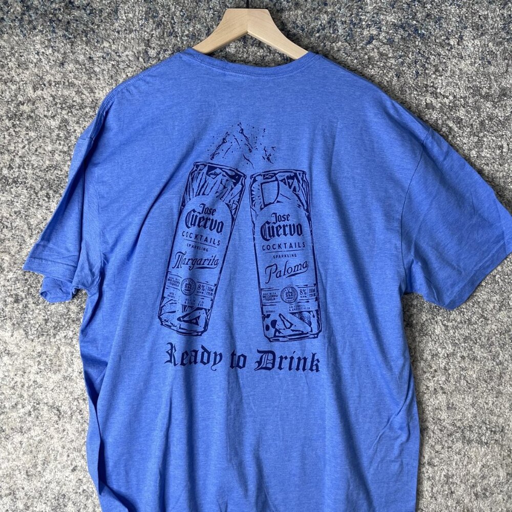 Jose Cuervo Shirt Mens 2XL Blue Ready to Drink Tequila Paloma Margarita Tee - Picture 5 of 5